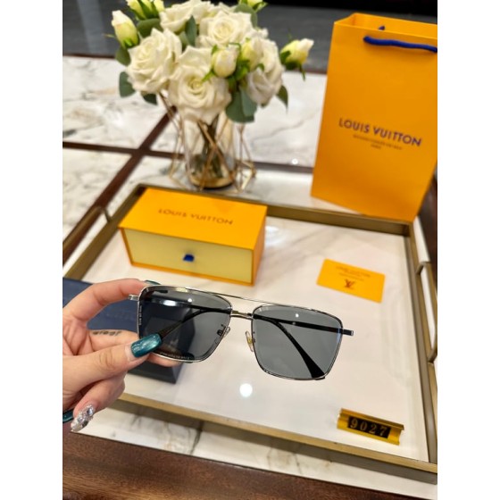 LV Silver-Tone Navigator Sunglasses